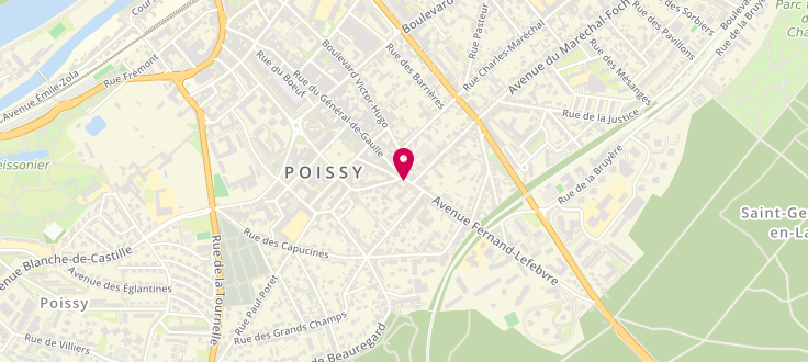 Plan de Centre de PMI de Poissy, 2 Avenue Ferdinand Lefebvre, 78300 Poissy