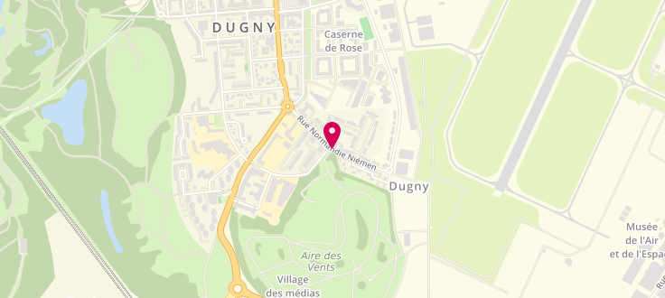 Plan de Centre de PMI de Dugny - Niemen, 17, rue Normandie Niemen, 93440 Dugny