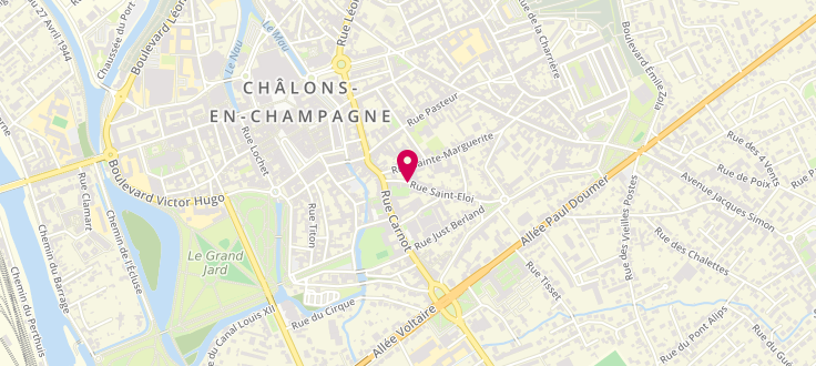 Plan de Circonscription de la Solidarité Départementale de Châlons en Champagne - Rive Droite, 6 Rue Saint-Éloi, 51000 Châlons-en-Champagne