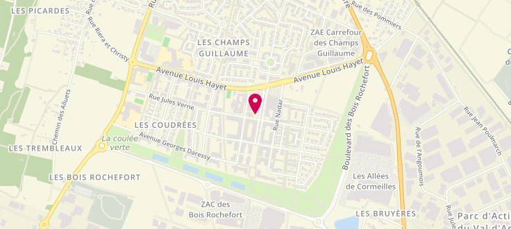 Plan de Centre de PMI de Cormeilles en Parisis, 2 Place Nièpce, 95240 Cormeilles-en-Parisis