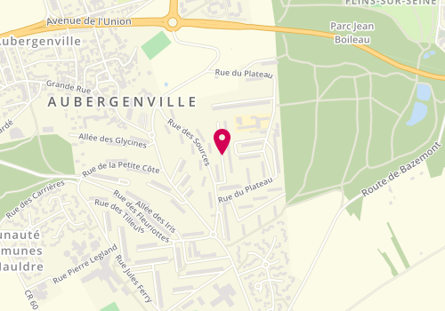 Plan de Centre de PMI d'Aubergenville, 41 Rue du Belvedere, 78410 Aubergenville