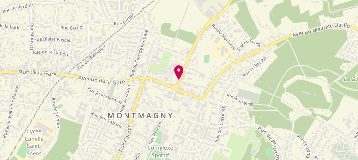 Plan de Centre de PMI de Montmagny, 9 Rue Maurice-Berteaux, 95360 Montmagny