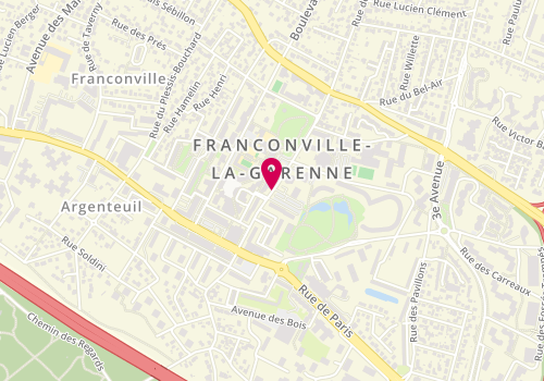 Plan de Centre de PMI de Franconville Rue de la Station, 9 Rue de la Station, 95130 Franconville