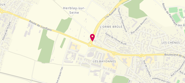 Plan de Centre de PMI de Herblay, 2 Avenue Philippe-Seguin, 95220 Herblay-sur-Seine