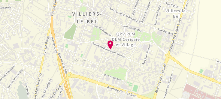 Plan de Centre de PMI de Villiers le Bel - Salvador Allende, Boulevard Salvador-Allende, 95400 Villiers-le-Bel