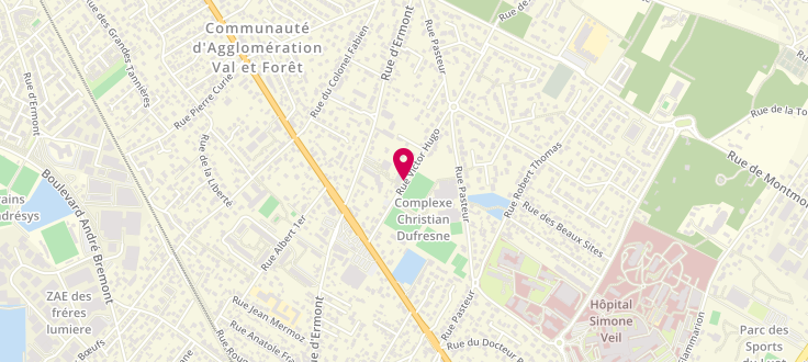 Plan de Centre de PMI de Saint Prix, 19 Rue Victor Hugo, 95390 Saint-Prix