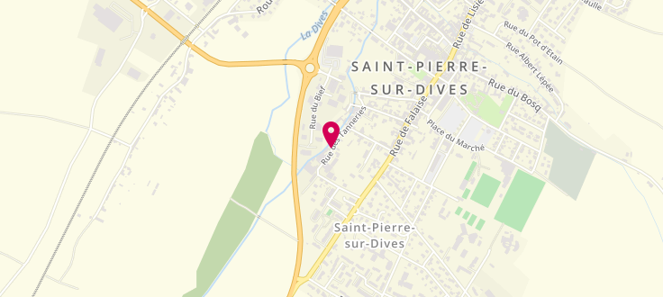 Plan de Centre médico-social de Saint Pierre sur Dives, 3 Rue des Tanneries<br />
Centre Médico-Social, 14170 Saint-Pierre-en-Auge