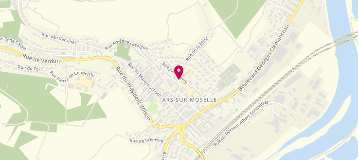 Plan de Centre Médico-Social d'Ars-sur-Moselle, 5, Rue des Haies, 57130 Ars-sur-Moselle