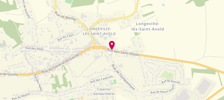 Plan de Centre Médico-Social de Longeville-lès-Saint-Avold, 2, Rue de St-Avold, 57740 Longeville-lès-Saint-Avold