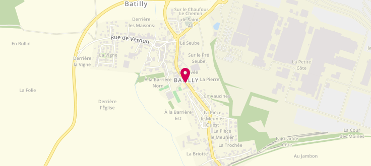 Plan de Point d’accueil PMI de Batilly, Mairie<br />
12 Ter Avenue des Tilleuls, 54980 Batilly
