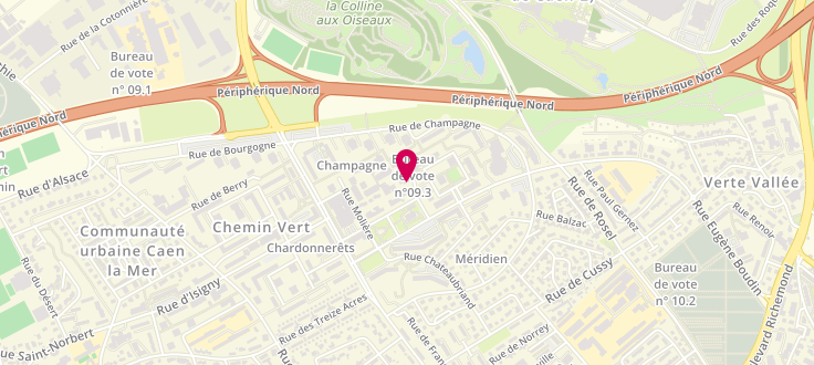 Plan de France Services de Caen Chemin Vert, 5 Rue Jean Racine, 14000 Caen