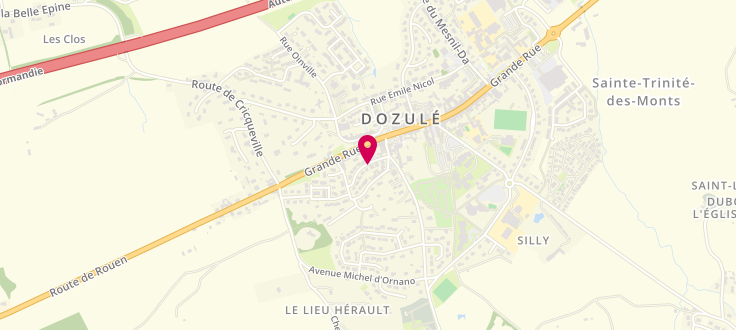 Plan de Centre médico-social de Dozulé, Place du Marché, 14430 Dozulé