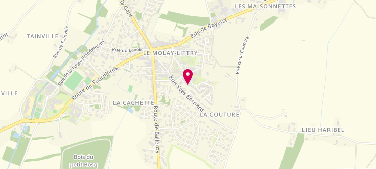 Plan de Centre médico-social du Molay Littry, Hameau de la Fontaine<br />
Centre Médico-Social, 14330 Le Molay-Littry