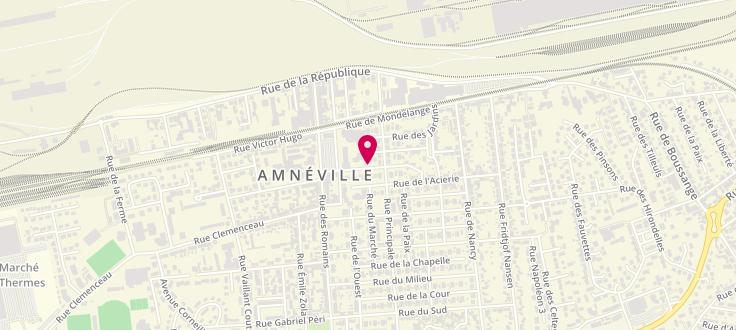 Plan de Centre Médico-Social d'Amnéville, 1A Rue des Haies, 57360 Amnéville