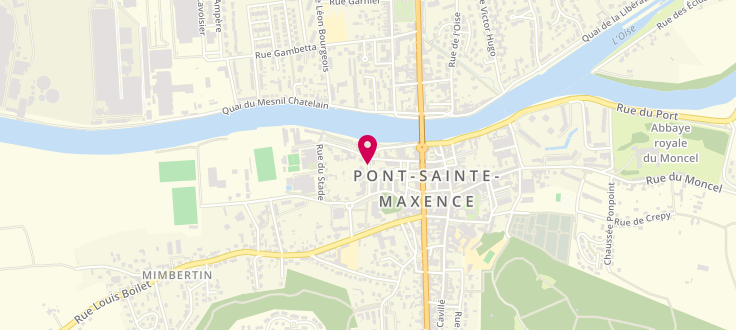 Plan de Centre de PMI de Pont-Sainte-Maxence, 2 Rue Claude Chappe, 60700 Pont-Sainte-Maxence