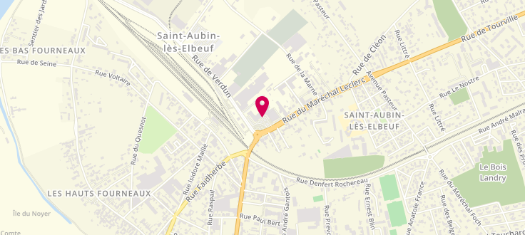 Plan de Centre de PMI de Saint-Aubin-Lès-Elbeuf, 22 Espace des Foudriots<br />
Centre Médico-Social, 76410 Saint-Aubin-lès-Elbeuf