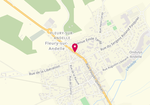 Plan de Centre médico-social de Fleury-sur-Andelle, 12 rue general de gaulle, 27380 Fleury-sur-Andelle