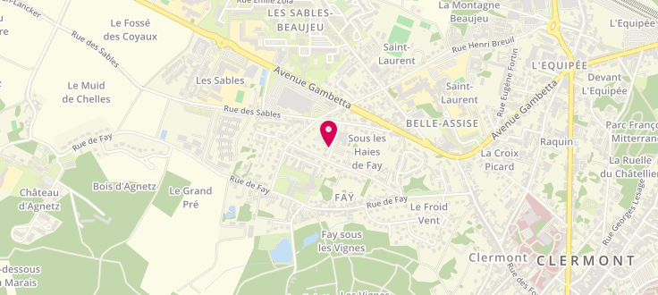 Plan de Maison Départementale de la Solidarité de Clermont - Antenne, 3 Rue Gérard Philipe, 60600 Clermont