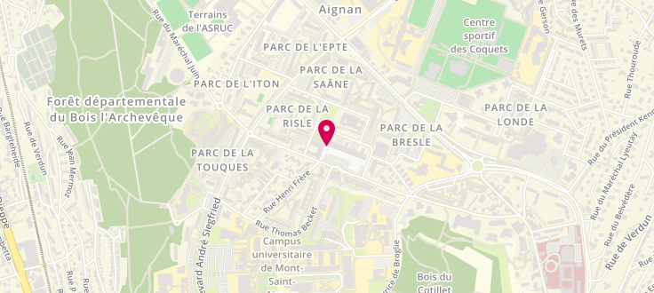 Plan de Centre Médico-Social de Mont Saint Aignan, 34 Place Colbert<br />
Centre Médico-Social, 76130 Mont-Saint-Aignan