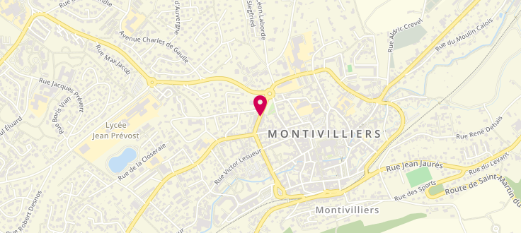 Plan de Centre Médico-Social de Montivilliers, 26 Avenue Victor-Hugo, 76290 Montivilliers