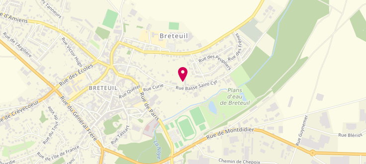 Plan de Maison Départementale de la Solidarité de Breteuil, 58 Rue Basse Saint Cyr, 60120 Breteuil