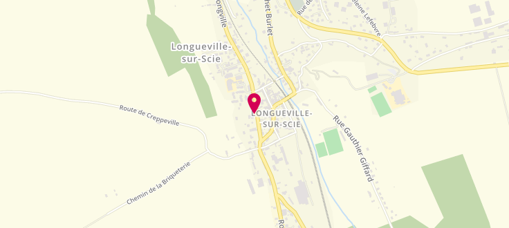 Plan de Centre Médico-Social de Longueville sur Scie, 17 Rue Newton-Longville, 76590 Longueville-sur-Scie