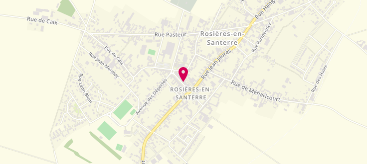 Plan de Centre médico-social de Rosières, 12, rue du Niger, 80170 Rosières-en-Santerre