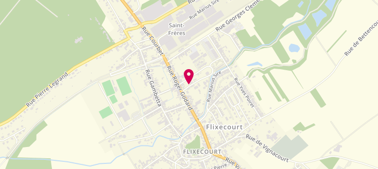 Plan de Centre médico-social de Flixecourt, Rue de la Catiche, 80420 Flixecourt