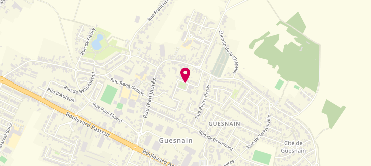 Plan de Centre de PMI de Guesnain - Sin le Noble, 462 Rue Guy Moquet, 59287 Guesnain