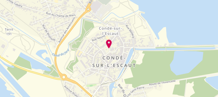Plan de Centre de PMI de Condé-Sur-L'Escaut, 4 Place Verte, 59163 Condé-sur-l'Escaut