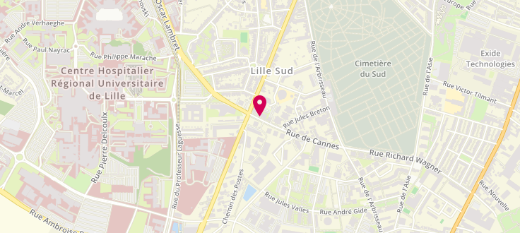 Plan de Unité territoriale de prévention et d'action sociale de Lille - Sud, 3 Rue de Cannes, 59000 Lille