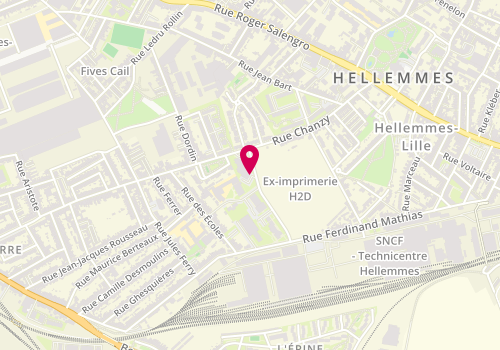 Plan de Unité territoriale de prévention et d'action sociale de Lille - Hellemmes, 22 Rue de l'Innovation, 59260 Hellemmes
