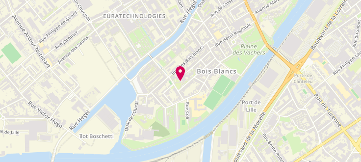 Plan de France services la Poste de Lille - Bois Blancs, 54 Rue du Général de la Bourdonnaye, 59000 Lille