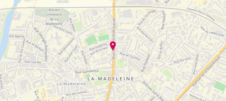 Plan de Unité territoriale de prévention et d'action sociale de la Madeleine, 189 rue du Général De Gaulle, 59110 La Madeleine