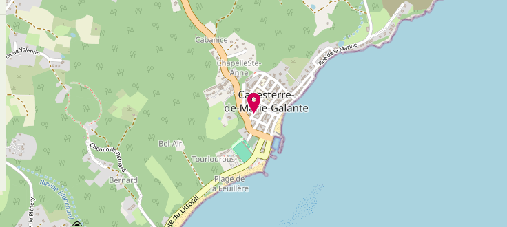 Plan de Centre Local d'Action de Santé et de Solidarité de Capesterre-de-Marie-Galante, Rue Eugène Clède, 97140 Capesterre-de-Marie-Galante