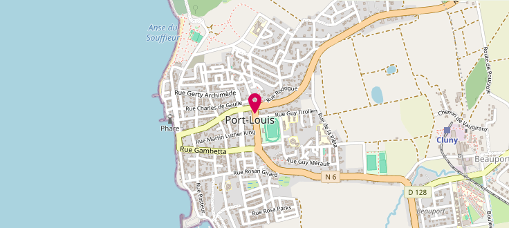 Plan de Centre Local d'Action de Santé et de Solidarité de Port-Louis, Bourg, 97117 Port-Louis