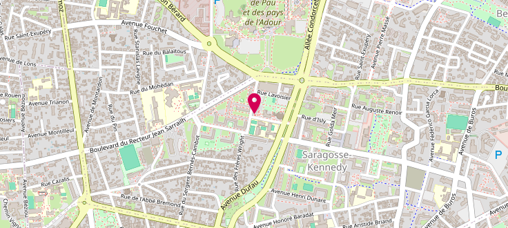 Plan de Bus France services Pau Marguerite, 6 Avenue Robert Schuman, 64000 Pau