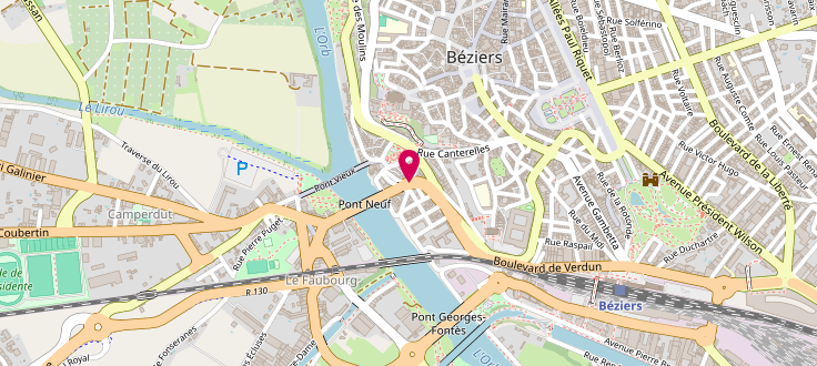 Plan de France services de B&eacute;ziers -Faubourg, Rue de l'Orb, 34500 B&eacute;ziers