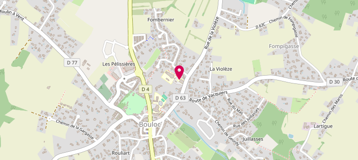 Plan de Maison des Solidarités de Villemur Bouloc, Maison des Solidarités<br />
2 Rue de la Gare, 31620 Bouloc