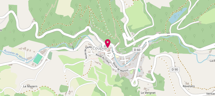 Plan de Point d'accueil PMI de Coupiac, Presbytère<br />
Rez de chaussée, 12550 Coupiac