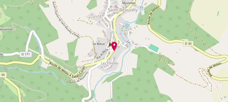 Plan de Point d'accueil PMI de Saint-Beauzély, Mairie, 12620 Saint-Beauzély