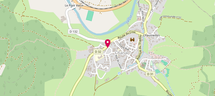 Plan de Permanence PMI de Chanac, Mairie<br />
Place de la Bascule, 48230 Chanac