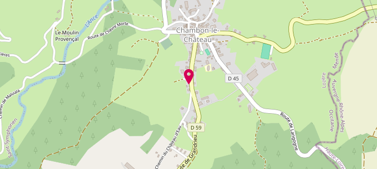 Plan de Permanence PMI de Chambon-le-Château, Mairie, 48600 Chambon-le-Château
