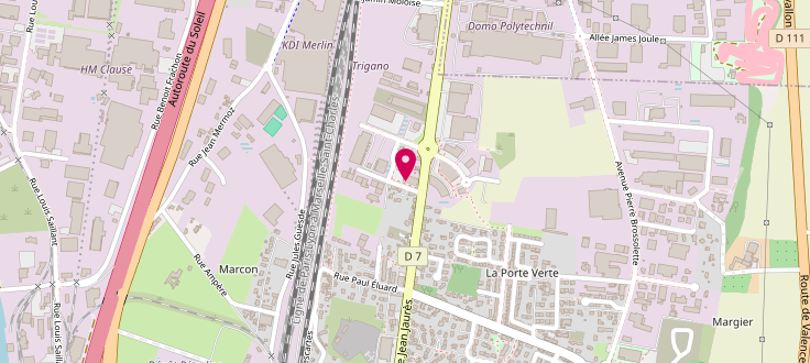 Plan de Centre médico-social de Portes-lès-Valence, 2 Rue Simone-Veil, 26800 Portes-lès-Valence