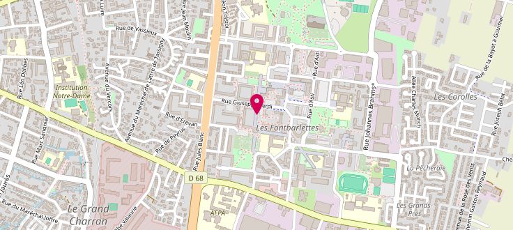 Plan de France services multisites Hauts de Valence - m&eacute;diath&egrave;que Fontbarlettes, Place Camille Saint Saens, 26000 Valence