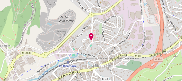 Plan de Centre de Protection Maternelle et Infantile de La Ricamarie, 2 Rue Claude Touche, 42150 La Ricamarie