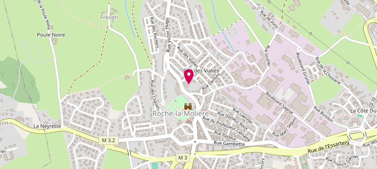Plan de Centre de Protection Maternelle et Infantile de Roche-la-Molière - Le Victor Hugo, 32 rue Victor Hugo, 42230 Roche-la-Molière