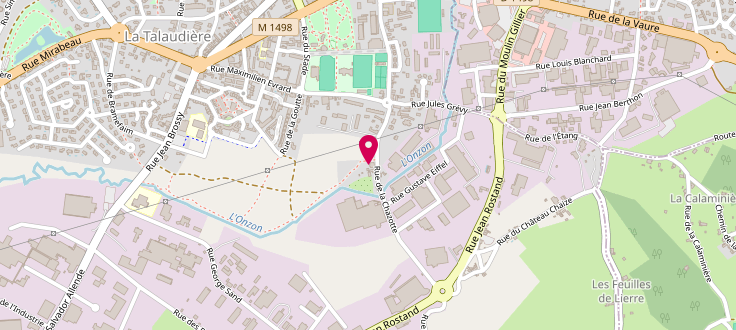 Plan de Centre Médico-Social de La Talaudière, 12 rue de la Chazotte, 42350 La Talaudière