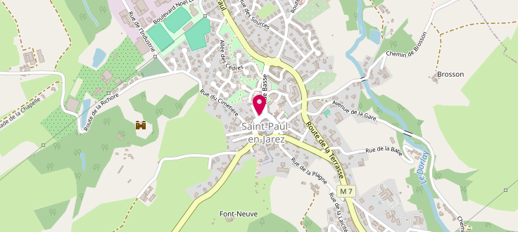 Plan de Centre Médico Social de Saint-Paul-en-Jarez - Mairie, 36 rue de la République, 42740 Saint-Paul-en-Jarez