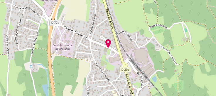 Plan de Centre D&eacute;partemental de Solidarit&eacute; de Lagnieu, 163 Rte de Charveyron, 01150 Lagnieu